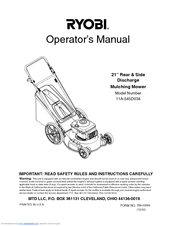 Ryobi 11A-545D034 Operator's Manual
