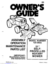 MTD 120-280A Owner's Manual