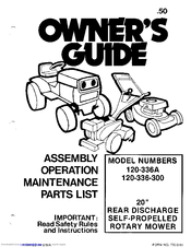 MTD 120-336A Owner's Manual