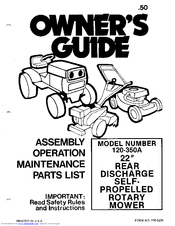 MTD 120-350A Owner's Manual