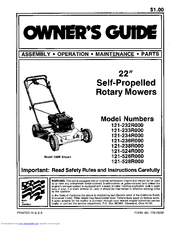 MTD 121-238R000 Owner's Manual