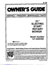 MTD 121-838E000 Owner's Manual