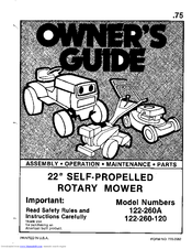 MTD 122-260-120 Owner's Manual