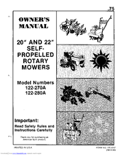MTD 122-270A Owner's Manual