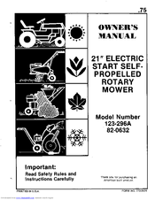 MTD 123-296A Owner's Manual
