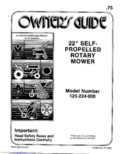 MTD 125-224-000 Owner's Manual