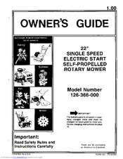 MTD 126-366-000 Owner's Manual