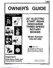 MTD 126-367-000 Owner's Manual