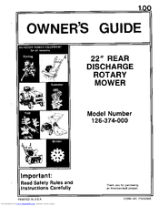 MTD 126-374-000 Owner's Manual