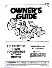 MTD 127-196-000 Owner's Manual