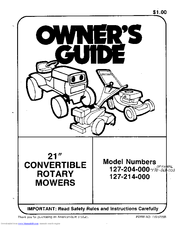 MTD 127-204-000 Owner's Manual
