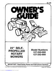 MTD 127-262-000 Owner's Manual