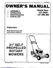 MTD 127-280-300 Owner's Manual