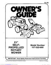 MTD 127-322-000 Owner's Manual