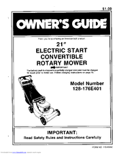 MTD 128-176E401 Owner's Manual
