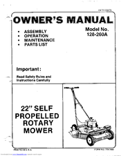 MTD 128-260A Owner's Manual