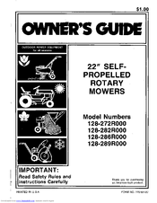 MTD 128-282R000 Owner's Manual