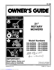 MTD 128-474R000 Owner's Manual