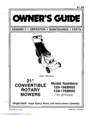 MTD 129-166B000 Owner's Manual