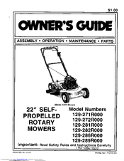 MTD 129-282R000 Owner's Manual