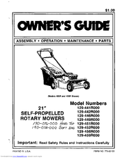 MTD 129-456R000 Owner's Manual