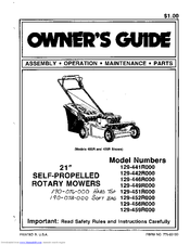 MTD 129-442R000 Owner's Manual