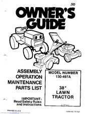 MTD 130-497A Owner's Manual