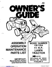 MTD 130-720A Owner's Manual