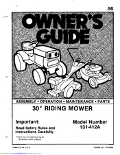 MTD 131-412A Owner's Manual