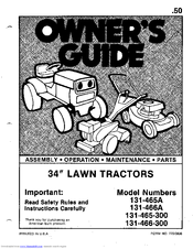 MTD 131-466-300 Owner's Manual