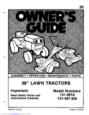 MTD 131-487A Owner's Manual