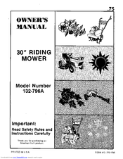 MTD 132-796A Owner's Manual