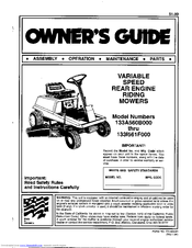 MTD 133I561F000 Owner's Manual