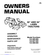 MTD 134-397-000 Owner's Manual