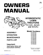 MTD 134-786-000 Owner's Manual