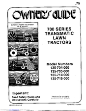 MTD 135-704-000 Owner's Manual