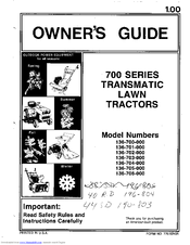 Lawnflite discount 705 autodrive