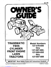 MTD 583 Owner's Manual