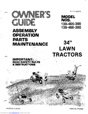 MTD 139-466-300 Owner's Manual