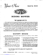 MTD 139-470 Owner's Manual