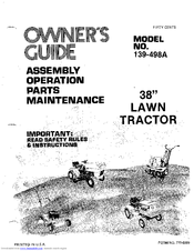 MTD 139-498A Owner's Manual