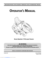 MTD Rover Rancher 1742 Operator's Manual