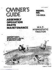 MTD 149-990A Owner's Manual