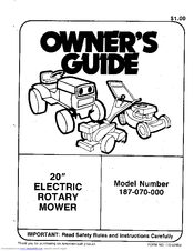 MTD 187-070-000 Owner's Manual