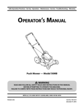 MTD 50MB Operator's Manual