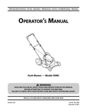MTD 50MC Operator's Manual