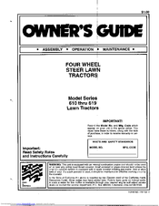MTD 610-619 Owner's Manual