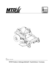 MTD L04 Operating Instructions Manual