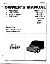 MTD 63584 Owner's Manual
