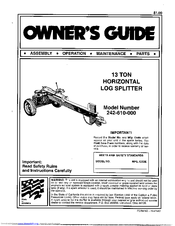 Mtd 242-610-000 Owner's Manual